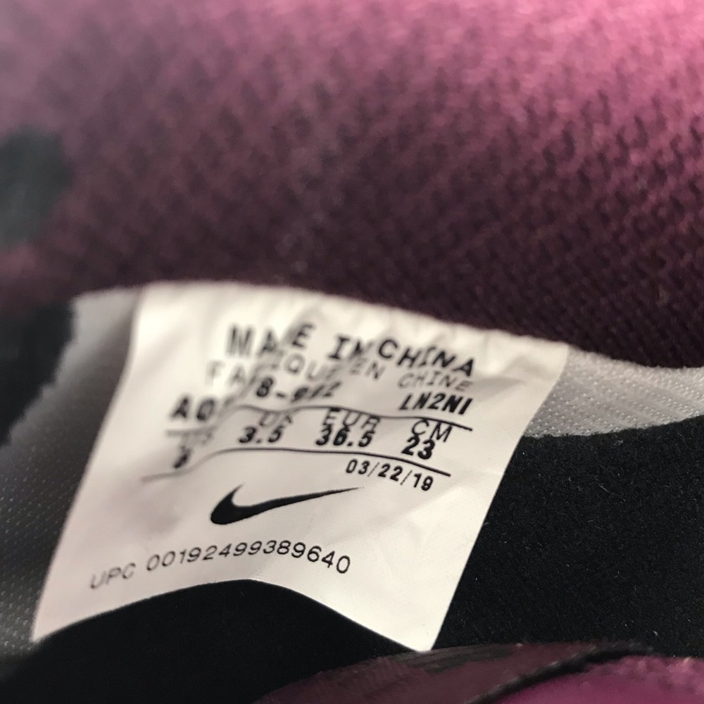 NikeID Air Force 1 Leather Violet W AUTHENTIC - Picture 7 of 8